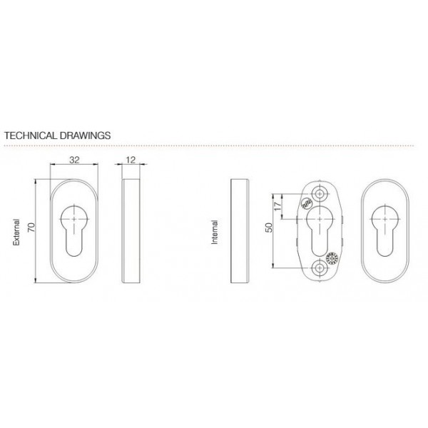 Stainless Steel Door Escutcheon